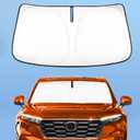 Car Windshield Sun Shade for Honda CRV 2023 2024 2025 2026, 4-Layer Front Window Shade Cover Protector Custom Fit CR-V SUV Accessories Sun Visor Screen 240T Retractable Sunshade Blocks UV Rays