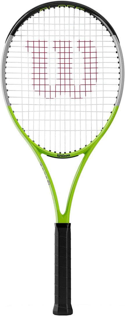 Wilson Blade Feel RXT 105 Tennis Racket, Aluminium, Head-Light (Grip-Heavy) Balance (Grip Size 3 - 4 3/8", Green/Grey)