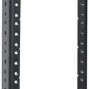 RIVECO 12U Rack Rails 2 PCS, Tapered Holes Horizontal & Vertical Rackmount Rails for Recording & Network Wooden Cabinet Mounting, 3.0 mm Thickness Steel Heavy Duty, Screws Included