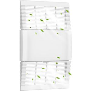 89852000 / S89852000 Replacement Ceiling Heater Grille & Vent Cover White Bathroom Exhaust Fan Grille and Lens, Compatible with Broan-NuTone Models 605P, 660, 660P, 660RP, 665, 665N, 665P, 665RF