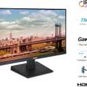 ASUS 27 Inch Desktop Monitor - Full HD (1920 x 1080), IPS, 75Hz, Adaptive-Sync, HDMI, D-Sub, Frameless - VA27EHE