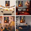 4 x Halloween Diamond Art Kits for Adults-Halloween 5D Diamond Painting, Gem Art for Adults, Horror Gem Painting Kits for Wall Home Decor Arts Craft 12x16inch (G4729)