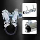 HIGHCRAFT 60075TTSD-5 Pipe Repair Clamp 3/4'', Double Bolt, 6 Long, Stainless Steel (5 Pack), Chrome