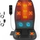 COMERELAX Vibrating Back Massage Cushion With Heat, 
Chair Massager for Full Body Massage, Deep Tissue Vibration Pad with 2 Adapters, Gifts for Dad Mom