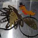 yosager Male Turkey Pumpkin Making Kit, Thanksgiving Decorations DIY Pumpkin with Stand, Colorful Metal Turkey Parts Poke into Pumpkin, Indoor/Outdoor Thanksgiving Autumn Fall Harvest Home Decor