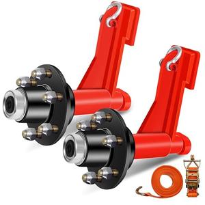 2Pack Shipping Container Wheel Kit 6x5.5 Lug, 8800LB Load Capacity
Heavy Duty Shipping Container Axle, Shipping Container Accessory with Ratchet Strap for Moving 20ft - 40ft Containers