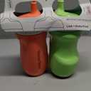 Tommee Tippee Insulated 9oz Sporty Spout Toddler Water Bottle, No Spill, Sippy Cups for Toddlers 1-3, Two-Piece Valve Helps Stop Spills, Green & Red, BPA Free, Pack of 2