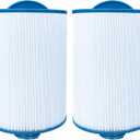 Spa Filter Compatible with 6CH-940, FC-0359, PWW50P3 (1 1/2" Coarse Thread), 817-0050, 25252, 03FIL1400, SAE Thread, 45 sq.ft., 2 Pack
