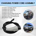 2CR910 Charging Power Cord Assembly 8.2FT Replacement for MadJax XSeries Storm Star EV Golf Carts, UL Listed