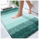 Bathroom Rugs Mat 30x20, Extra Soft Absorbent Microfiber Bath Rugs, Rubber Backing, Quick Dry, Washable Bath Mats for Bathroom Floor, Tub and Shower, Home Decor Accessories, Blackish Green