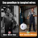 415D Wire Dispenser Wheel, 2 Reel Wire Dispenser Kit for 250 foot rolls of Wires, Cable dispenser wheel for Electricians & Contractor, Durable, Light Weight