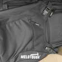MELOTOUGH Rolling Tool Bag with Telescoping Handle 35 Pockets Wheeled Electrician Backpack Tool Bag For Men,Water Resistant Tool Storage Organizer Including Laptop Sleeve(BLK)