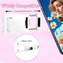 Inspack 60 LED Selfie Light for iPhone, with Back Clip & Front, Portable Phone Clip for Tiktok Video Recording, Zoom Calls Lighting Computer, High Power Rechargeable with 3 Light Modes, White (Pro Panel  Fashion)