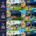Lotsky Outdoor Lamp Post Motion Sensor, Dusk to Dawn Pole Lights 3-Head, Classic Black 360Detection Waterproof Anti-Rust Aluminum Street Lighting for Yard Backyard Patio Driveway