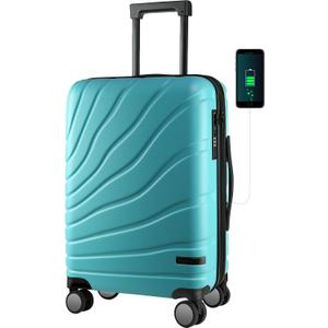 VANKEAN 20" Expandable Hardshell Spinner Carry-On with TSA Lock Approved