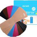 OK TAPE 100Pcs Precut Kinesiology Tape Strips, Elastic Athletic Tape for Joints Support & Muscle Pain Relief, Waterproof, Kinetic Tape for Shoulder, Knee, Ankle (5 Colors, 2 inch x 10 inch)