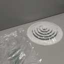 HBW 10" Round Ceiling Diffuser White Powder Coated with Outside Dimension of 14" Fitting in 10" Duct