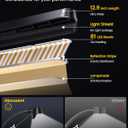 Glocusent 81 LED Music Stand Light, Super Bright & Eye Caring, 3 Color & 5 Brightness Piano Lamp with Shield, Rechargeable Long Lasting to 150-Hr, Perfect Piano Light for Grand Piano, Keyboard, Guitar