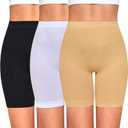 Slip Shorts for Women Under Dresses Anti Chafing Boyshorts Seamless Smooth Shorts (M)