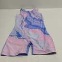 Girls Gymnastics Leotards with Shorts, Paris Eiffel Tower Flower Toddler Biketards Unitard Kids Dance Outfits
 3XL 14-15 Y