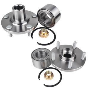 KUSATEC BR930568K 2pcs Front Wheel Bearing and Hub Assembly Compatible with 2004-2017 for Toyota Avalon Camry Highlander Solara,2004-2013 Lexus ES330 ES350 RX330 RX350 RX400h, 5 Lug Bolts Without ABS