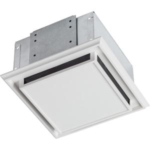 Broan-Nutone 682 Duct-Free Ventilation Fan, White Square Ceiling or Wall Exhaust Fan with Plastic Grille