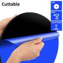 Art3d 2Pcs 1/8" Round Acrylic Sheets in Black, 20 Inch Diameter Acrylic Circle Sheets, Round Plexiglass Disc, Circle PET Panel for DIY, Cake, Crafts, Table Top