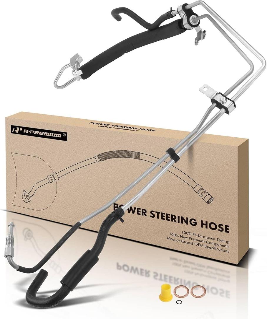 A-Premium Power Steering Pressure & Return Hoses Line Assembly Compatible with Infiniti G35 2003 2004 2005 2006 2007, V6 3.5L, Rack/Gear's Ports (Inlet and Outlet)