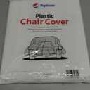 TopSoon 2Pack Heavy Duty Plastic Chair Cover,Furniture Living Room Chairs for Storage and Moving,Waterproof Dust-Proof Armchair Covers,Clear Couch Covers, 46-inch by 76-inch