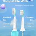 Kids Replacement Heads for Philips Sonicare: 3+ Years Old Children Soft Electric Toothbrush Compact Child Brush Head for Boys Girls, Blue 4 Pack
