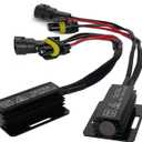 9005 9006 9145 LED Load Resistor Adapter 50W 6Ohm Upgraded Canbus Decoder Fix Headlights Fog Light DRL Error Code Anti-Flicker Wiring Relay Harness