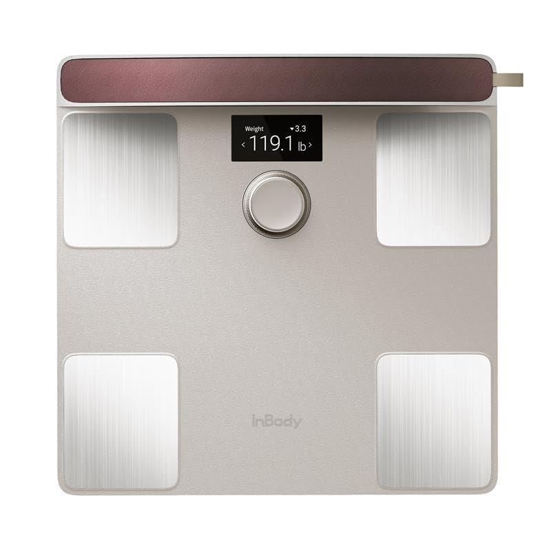 InBody Dial H40 Smart Scale | Body Composition Scale with BMI, Body Fat, Muscle Mass | Wi-Fi and Bluetooth Connectivity on InBody App (Beige)