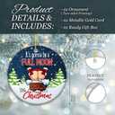 3 x Funny Adult Ornament 2025 White Elephant Gift, Its Gonna Be a Full Moon This Christmas Ceramic Ornament  Holiday Tree Decoration, Gag Gift & Stocking Stuffer for Adults