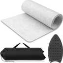 Tigeen Extra Large Wool Pressing Mat for Quilting 64" x 24" Wool Felt Ironing Pad with Silicone Iron Rest and Black Storage Bag for Quilting & Sewing Projects Professional Embroidery