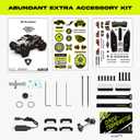 AMORIL 1/10 RTR Brushless Fast RC Cars for Adults,Max 50mph Hobby Electric Off-Road Monster Truck,Waterproof High Speed RC Car 4WD Remote Control Car with 3S Lipo,Green