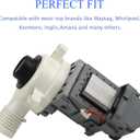 W10276397 Washer Drain Pump for Whirlpool Kenmore Mayt-ag Washing Machine-Replaces WPW10276397VP B40-3A 1874334 AP6018417 LP39710 