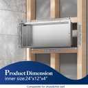 Neodrain 24"x12" Tile Ready Shower Niche & Memory 3-Color Temp LED Light