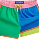maamgic Boys Swim Trunks with Compression Liner Vintage Swim Shorts Toddler Swimsuit
