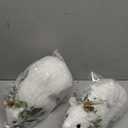 2 Pack Winter Christmas Sisal Polar Bear Table Decor, Polar Bear Figurines, Home Office Forest Animals Decor, Country Tabletop Christmas Decoration, Seasonal Gift