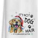 3 x Labrador Retriever Christmas Kitchen Towels, Labrador Retriever Gifts, Christmas Hand Towels for Bathroom, Yellow Lab Gifts, Labrador Gifts, Christmas Dish Towels for Kitchen, 16x24 Inches