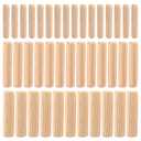90 Pcs Wooden Dowel Pins, Straight Groove Wooden Dowel Pins with Beveled Ends Tapered, Easy Insertion, for Furniture Door Art Crafts Projects, M6 M8 M10