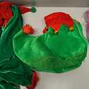 MYUTHDT Christmas Set Boys Elf Costume Santa's Helper Xmas Festive Cosplay Holiday Outfit with Belt Socks Hat. Size 120cm