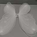 Beistle White Fairy Wings  2 Pack, Small Lightweight Nylon Butterfly Costume Wings with Elastic Straps, Fantasy Cosplay Accessories for Halloween, Fairy Dress-Up Parties and Events, 14.5 x 16