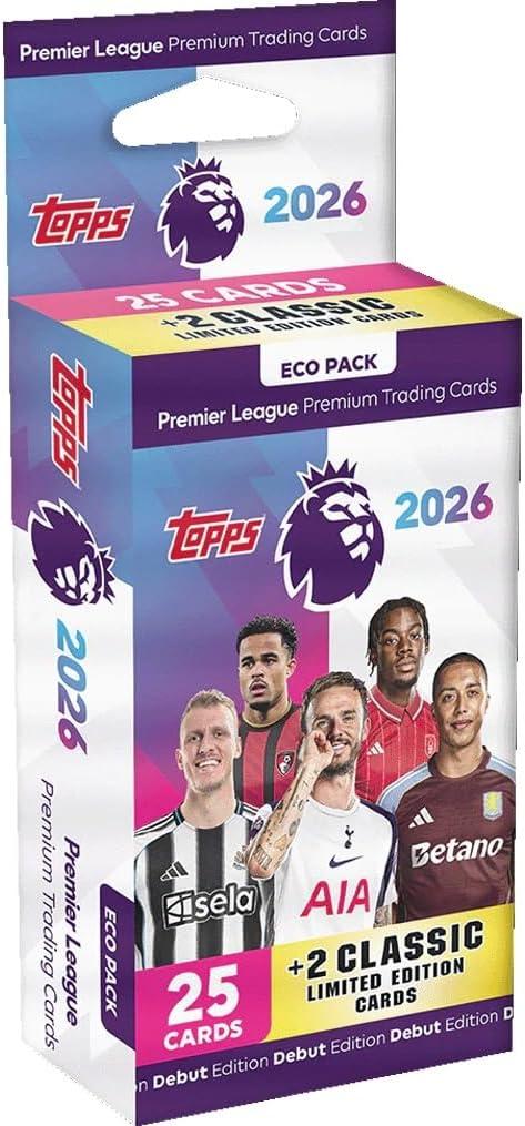 Topps Premier League 2025/26 Eco Pack Trading Cards, One Size