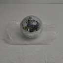 NuLink 8" Disco Ball Decor Hanging Mirror Ball for Big Party Decorations Wedding Home (Silver)