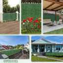 ODTORY Artificial Boxwood Wall Panels 20x20 inch 14Pcs, UV-Anti Faux Greenery Grass Hedge for Privacy ScreenFake Ivy Plant Fence for Outdoor Garden, Backyard, Balcony, and Indoor Home Decoration