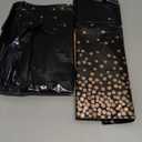 Hegbolke 4 Pack Black and Gold Tablecloths - 86.6"x51.2" Rectangular Black Gold Table Cover for Weddings Birthdays First Communion Baby Showers Graduation