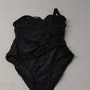 TASHEHE Women's One Piece Swimsuit Sexy Push Up Underwire Bathing Suit Ruched High Waisted Tummy Control Swimwear (Large, 429 / Black)