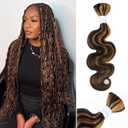 Body Wave Curly #1B/30 Human Braiding Hair 100g One Bundle/Pack Bulk Human Hair for Braiding No Weft Human Hair Braiding Hair for Boho Braids (20 inch, Body Wave #1B/30)