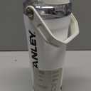 STANLEY Vitalize Shaker Bottle 20 oz | Leakproof Insulated Stainless Steel Shaker Cup | Base Storage and Twist On Fast Flow Lid | Protein Shakes and Pre Workout Powder | BPA-Free | Chalk